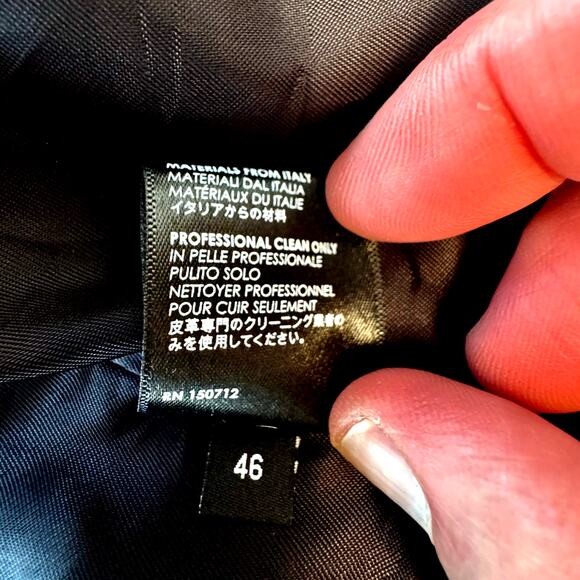 AMIRI: Men's Camel Suede Jacket With Fringes - Size 46 - Picture 3 of 9